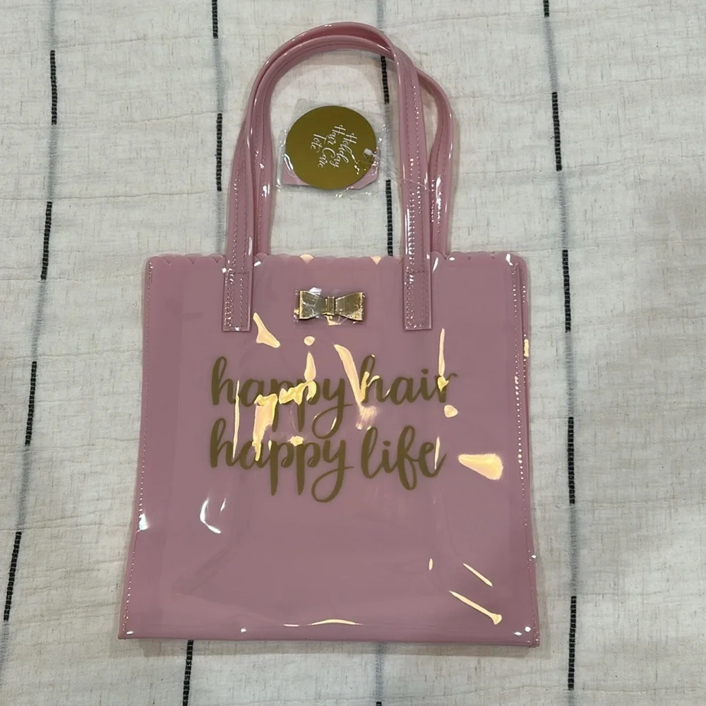 Glossy Pink Small Tote Bag